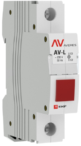 Лампа сигнальная светодиодная на DIN-рейку EKF Averes AV-L красный