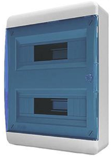 Бокс пластиковый Tekfor ЩРН-П-24 BNS 40-24-1 (385х290х102мм) IP41 синяя дверца