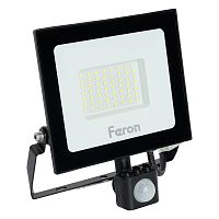 Прожектор светодиодный Feron с датчиком LL-908 IP65 50W 6400K Feron — купить по цене от 1&nbsp;600 ₽ | ПрофБезопасность