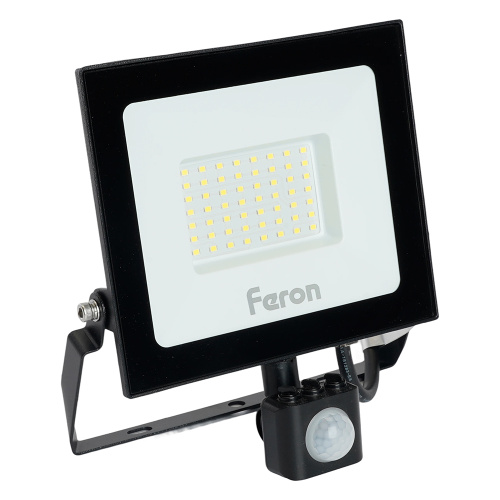 Прожектор светодиодный Feron с датчиком LL-908 IP65 50W 6400K, Feron, купить, цена, доставка, безопасность Прожектор светодиодный Feron с датчиком LL-908 IP65 50W 6400K Feron — купить по цене от 1 600 ₽ | ПрофБезопасность