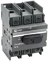 Рубильник EKF PROxima TwinBlock 3п 63А с ручкой
