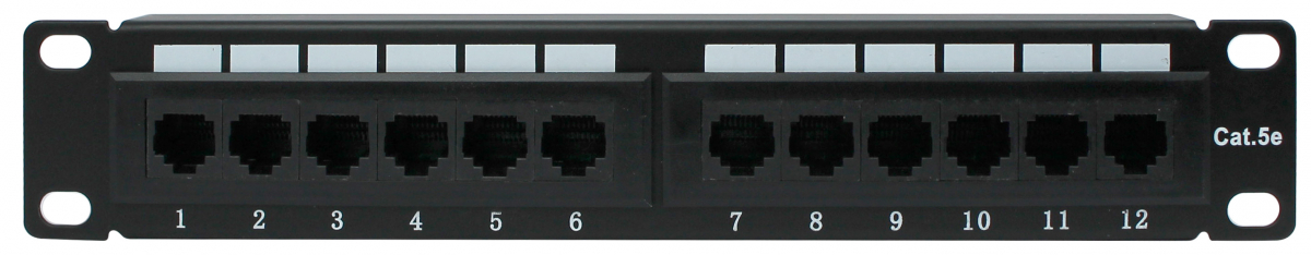 Патч-панель Netko 12 портов TP12T-KDA-CEC UTP 10", 1U, Dual Type, J