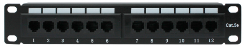 Патч-панель Netko 12 портов TP12T-KDA-CEC UTP 10", 1U, Dual Type, J картинка