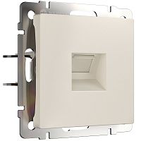 Розетка компьютерная без рамки Werkel 1-м. RJ45 5e айвори матовый Werkel — купить по цене от 1&nbsp;400 ₽ | ПрофБезопасность