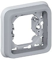 Рамка горизонтальная Legrand Plexo 1-м. с суппортом IP55 серый Legrand — купить по цене от 900 ₽ | ПрофБезопасность