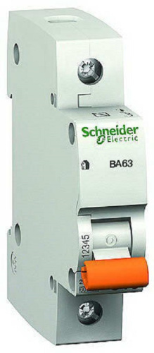 Выключатель автоматический Schneider Electric Домовой 1п C 16А ВА63 4.5кА