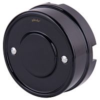 Коробка распределительная для монтажа ретро-провода Werkel Retro 92x40мм черный
