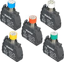 Ламповый блок Tekfor LAY4-EV06L3-220V со встроенным светодиодом зеленый