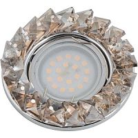 Светильник встраиваемый Fametto/Peonia DLS-P116 GU5.3 CHROME/COGNAC 55мм/50Вт Fametto — купить по цене от 175 ₽ | ПрофБезопасность