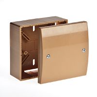 Коробка универсальная для кабель-канала Рувинил 100x100x55 коричневый