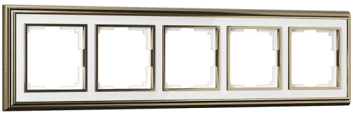 Рамка универсальная Werkel Palacio Classic 5-м. металл бронза/белый, Werkel, купить, цена, доставка, безопасность Рамка универсальная Werkel Palacio Classic 5-м. металл бронза/белый Werkel — купить по цене от 2 850 ₽ | ПрофБезопасность
