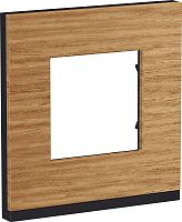 Рамка горизонтальная Schneider Electric Unica Studio Pure 1-м. дерево дуб/антрацит
