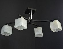 Люстра потолочная четырехрожковая Мелодия Света Стаканчики Е27 Черный/хром P9483/4 Мелодия Света — купить по цене от 2&nbsp;095 ₽ | ПрофБезопасность