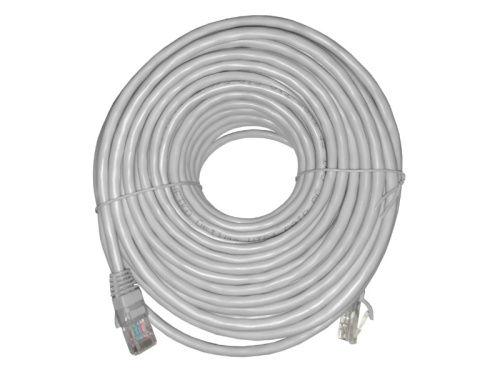 Патч-корд NETKO Optima UTP4, ВС, LSZH, литой коннектор, 20 м (серый)