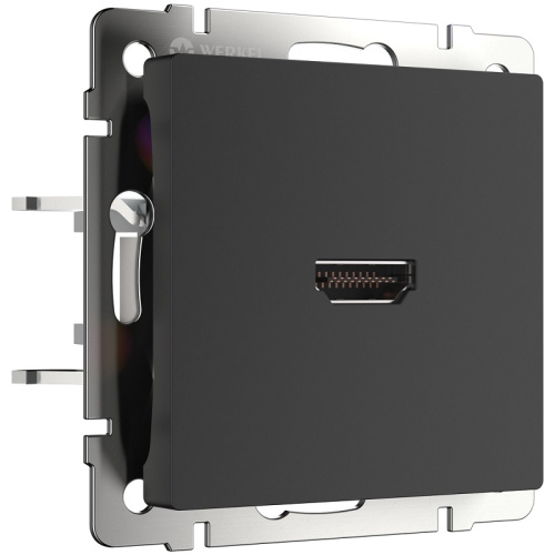 Розетка HDMI без рамки Werkel 1-м. черный матовый Werkel — купить по цене от 2&nbsp;320 ₽ | ПрофБезопасность