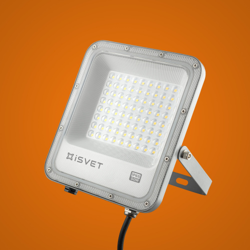 Прожектор светодиодный iSvet USL-107 220В 50Вт 5000Лм 6500K 120° IP65  iSvet — купить по цене от 1&nbsp;350 ₽ | ПрофБезопасность