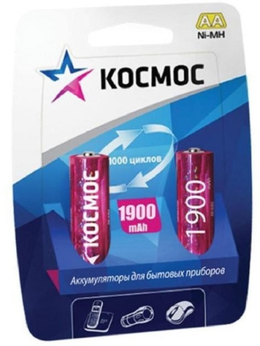 Аккумулятор Космос R6 NI-MN 1900мА.ч BP-2 (блист.2шт) AA Космос — купить по цене от 520 ₽ | ПрофБезопасность