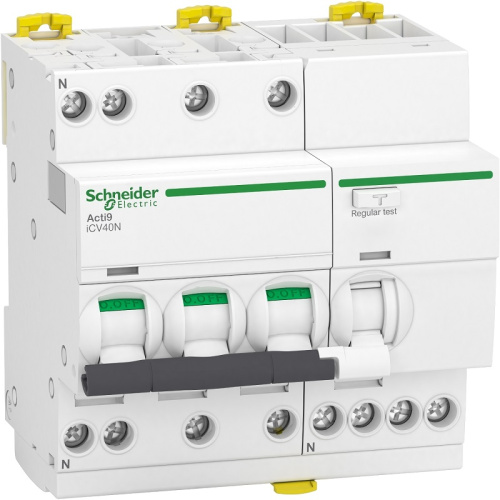 Автомат дифференциального тока АВДТ Schneider Electric Acti9 iCV40 4п 25А 30мА 6,0кА C тип AC