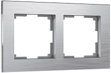 Рамка универсальная Werkel Aluminium 2-м. металл алюминий