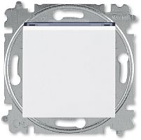 Переключатель без рамки ABB EPJ Levit 1-кл. перекрестный белый/дымчатый чёрный
