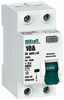 Выключатель дифференциального тока УЗО DeKraft УЗО-03 2п 10А 30мА 6,0кА тип A