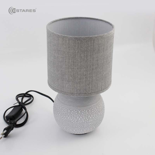 Светильник настольный ESTARES ALFA 1xE14 R-125x150x265-GRAY/GRAY-220-IP20 Estares — купить по цене от 1&nbsp;500 ₽ | ПрофБезопасность