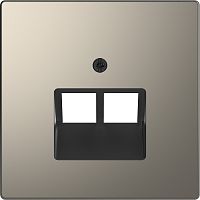 Лицевая панель Schneider Electric Merten D-Life для 2-м. розетки RJ45+RJ45 никель Schneider Electric — купить по цене от 1&nbsp;551 ₽ | ПрофБезопасность