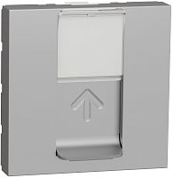Розетка компьютерная без рамки Schneider Electric Unica Modular 1-м. 2 мод. RJ45 6e алюминий Schneider Electric — купить по цене от 2&nbsp;320 ₽ | ПрофБезопасность