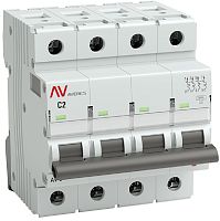 Выключатель автоматический EKF Averes AV-6 4п 2А C 6кА