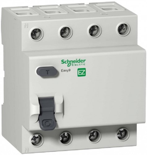 Выключатель дифференциального тока УЗО Schneider Electric Easy9 4п 63А 30мА 4,5кА тип AC  фото 2