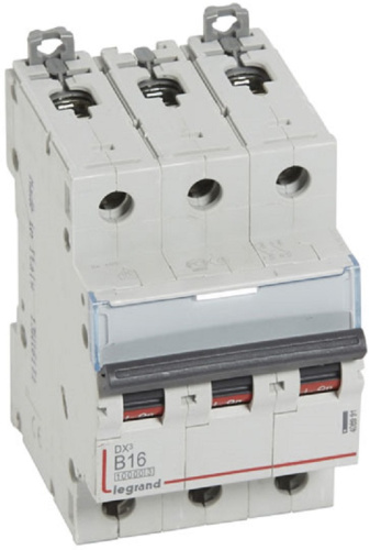 Выключатель автоматический Legrand DX3-E 10000 3п 16А B 16кА