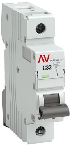 Выключатель автоматический EKF Averes AV-6 1п 32А C 6кА