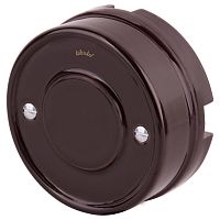 Коробка распределительная для монтажа ретро-провода Werkel Retro 92x40мм коричневый