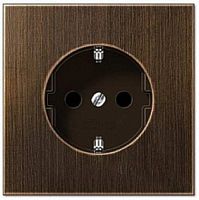 Розетка с заземлением без рамки Jung LS990 metal 1-м. античная латунь Jung — купить по цене от 7&nbsp;476 ₽ | ПрофБезопасность
