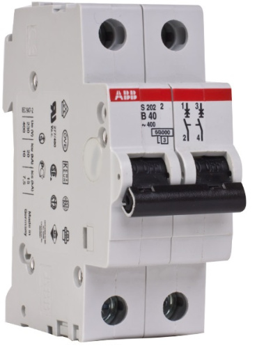 Выключатель автоматический ABB SH202L 2п 6А C 4.5кА фото 2