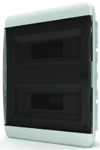 Бокс пластиковый Tekfor ЩРВ-П-24 BVK 40-24-1 (385х290х102мм) IP41 прозрачная дверца