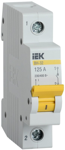 Выключатель нагрузки (мини-рубильник) IEK KARAT ВН-32 1п 125А тип AC IEK — купить по цене от 360 ₽ | ПрофБезопасность