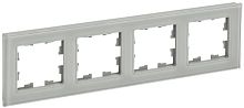 Рамка универсальная IEK Brite РУ-4-2-БрД 4-м. стекло дымчатое
