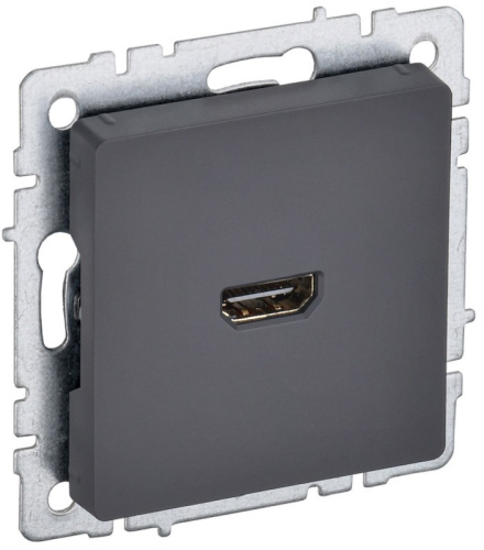 Розетка HDMI без рамки IEK Brite РHDMI-0-БрГ 1-м. графит, IEK, купить, цена, доставка, безопасность Розетка HDMI без рамки IEK Brite РHDMI-0-БрГ 1-м. графит IEK — купить по цене от 1 200 ₽ | ПрофБезопасность