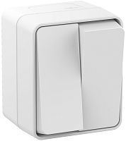 Выключатель накладной Systeme Electric AtlasDesign Profi54 2-кл. IP54 белый