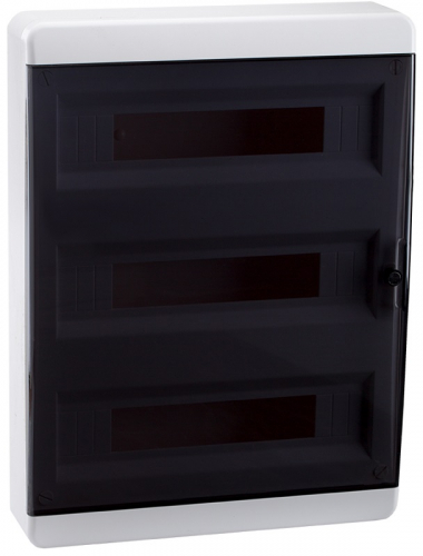 Бокс пластиковый Кэаз OptiBox ЩРН-П-54 P-BNK-2-54-IP41 (535х398х102мм) IP40 прозрачная дверца