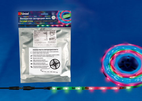 Светодиодная лента 12В Uniel ULS-F20-5050-30LED/m-10mm-IP65-DC12V-7,2W/m-5M-RGB SMART Uniel — купить по цене от 2&nbsp;415 ₽ | ПрофБезопасность