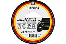 Изолента Kranz ПВХ 0.17х19мм 25м  автомобильная черный  KRANZ — купить по цене от 350 ₽ | ПрофБезопасность