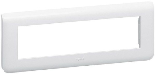Рамка горизонтальная Legrand Mosaic 8 мод. белый Legrand — купить по цене от 1&nbsp;584 ₽ | ПрофБезопасность