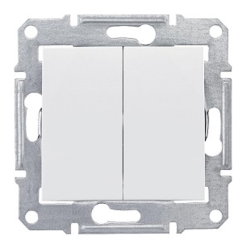 Выключатель без рамки Schneider Electric Sedna 2-кл. белый Schneider Electric — купить по цене от 635 ₽ | ПрофБезопасность фото 2