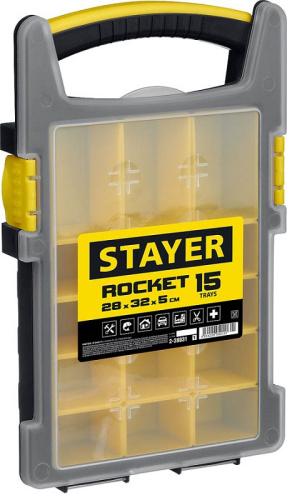 Органайзер Stayer ROCKET-15 пластиковый Органайзер Stayer ROCKET-15 пластиковый
