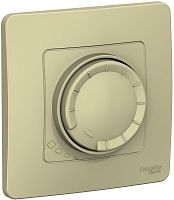 Светорегулятор поворотно-нажимной с рамкой Systeme Electric Blanca 5-400Вт бежевый