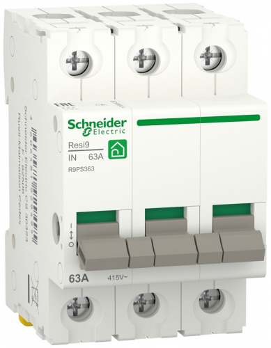Выключатель нагрузки (мини-рубильник) Schneider Electric Resy9 3п 63А тип AC картинка
