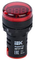 Индикатор значения частоты IEK KARAT AD127-HZ 22мм 220В IP40 красный