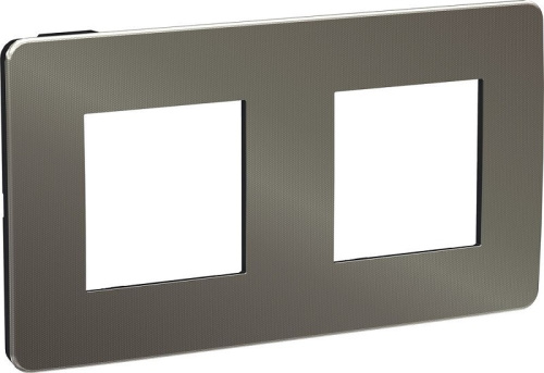 Рамка универсальная Schneider Electric Unica Studio Metal 2-м. никель/антрацит, Schneider Electric, купить, цена, доставка, безопасность Рамка универсальная Schneider Electric Unica Studio Metal 2-м. никель/антрацит Schneider Electric — купить по цене от 2 501 ₽ | ПрофБезопасность